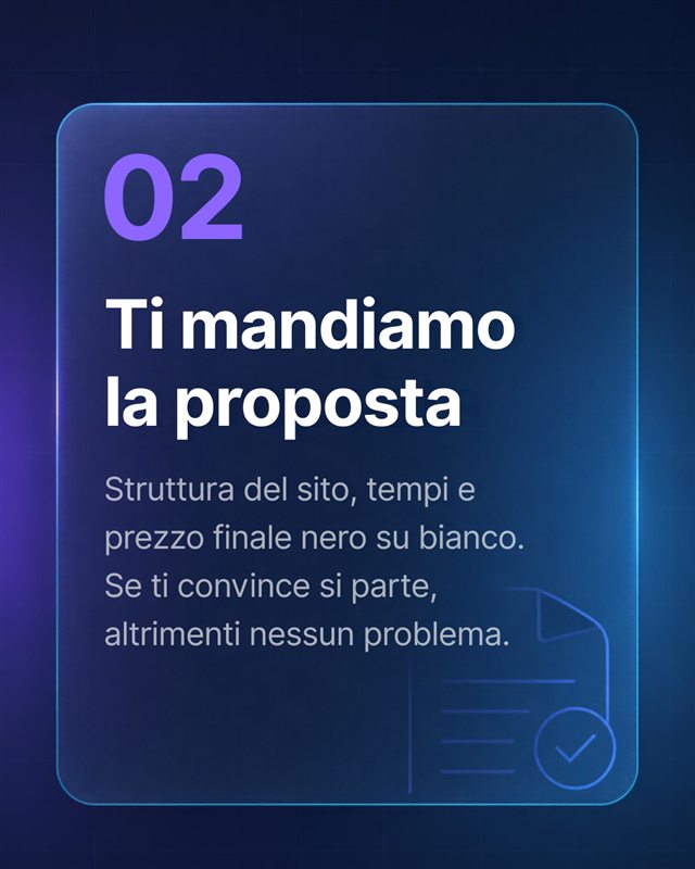 Passo 2, Ti mandiamo la proposta: illustrazione di un documento approvato